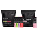 Sportsforskning Hydrate Electrolytes Combo Pack - Sugar- Free & naturligt smag med vitaminer, mineraler, og kokos vand - Understøtter hydrering - 32 pakker - Raspberry Lemonade Dominant Flavor