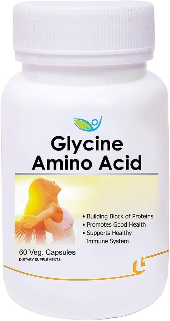 annoncer Glycin Aminosyre - pakning med 60 Veg kapsler