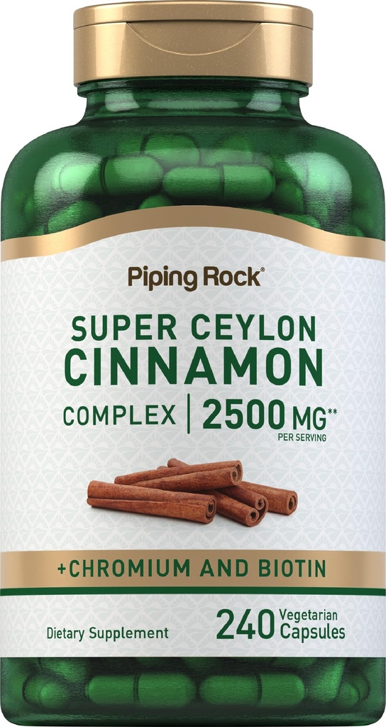 Piping Rock Super Ceylon Cinnamon Complex Capsules Name 124; 2500 mg