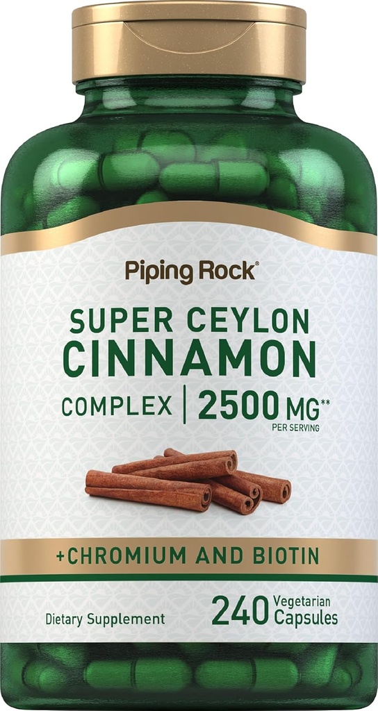 Piping Rock Super Ceylon Cinnamon Complex Capsules Name 124; 2500 mg