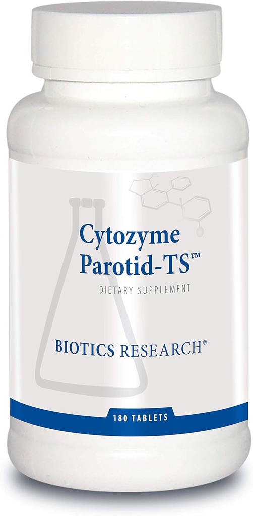 Bioteknologi Forskning Cytozyme Parotis TS Parotis Koncentrat, fordøjelsessygdomme, Understøtter Parotis Gland Funktionsmåde, Fosters Enzyme Produktion, Schedule, Catalase, Potent Antioxidant Aktivitet 180 tabletter