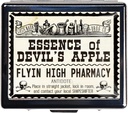 7 dage forkromet skinnende sølv pille Organizer med spejl inde har 8 separate afdelinger rektangel 7 dage pill boks pill sag (Essence of Devil 's Apple)