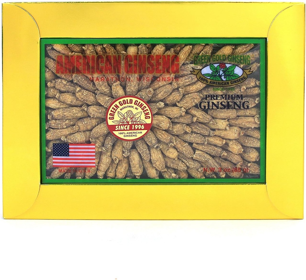 SKU CZ 126-3 · 124; Short Small # 1 Roots ekskl. 124; American Ginseng Roots from Marathon County, WI; 3oz Box, B06XCN2MS3