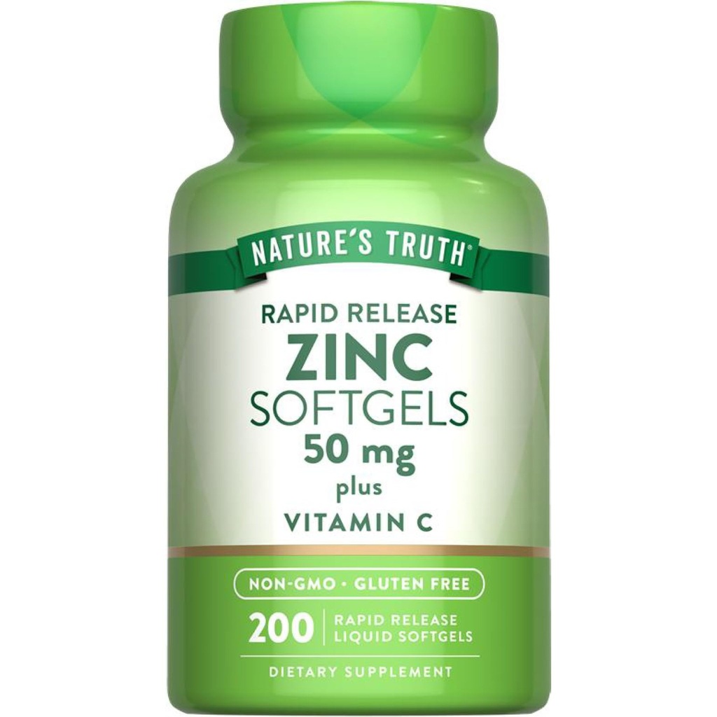 Nature 's Truth Zink 50mg Supplement øb 124; med C-vitamin