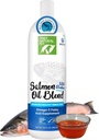Kun Natural Pet Wild Alaska Salmon Oil for Dogs & Cats - Omega 3 & 6 flydende kosttilskud til kæledyr - EPA & DHA Fish Oliils, Alle naturlige fælles støtte, Fremme sund hud, Coat & Heart - 20 Fl Oz