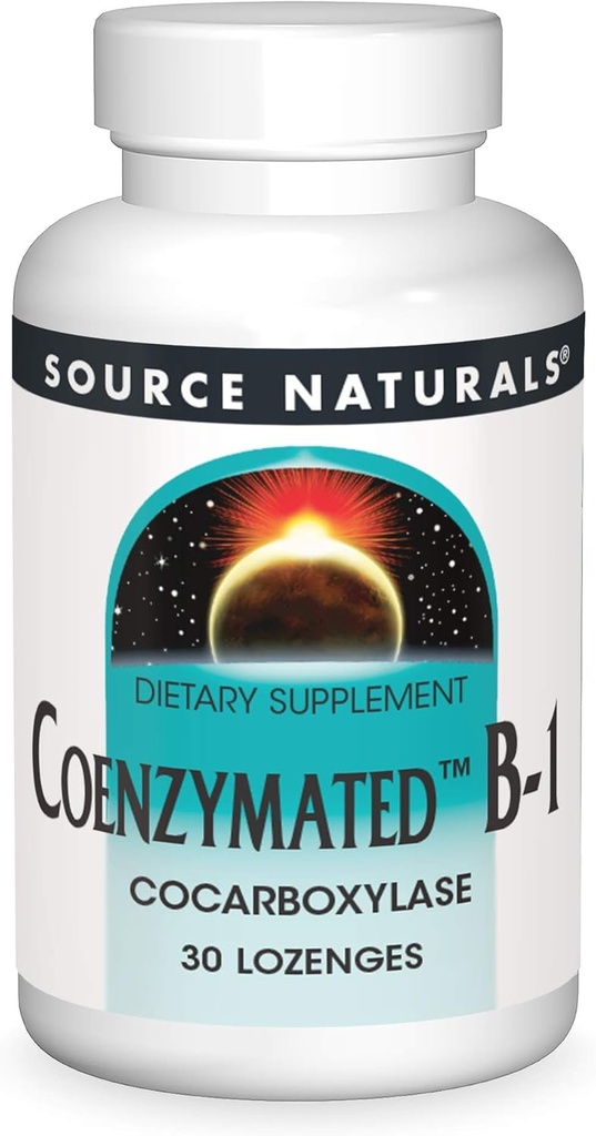 Source Naturals Coenzymated B-1, Cocarboxylase, 25 Mg, 30 Greve