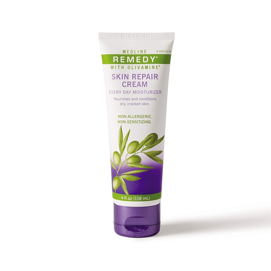Medline Medline Remedy Skin Repair Cream Hver dag fugtighedscreme med Olivamin, 4 Oz
