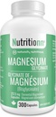 Magnesium Glycinat Supplement - 300 kapsler x 212,5 mg Elemental Magnesium, 425 mg én gang dagligt for kvinder og mænd - Pure Chelated Bisglycinate for søvn og samlet sundhed - Lavet i USA af Nutritionn