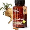 Plantesundhedsterapi Maca Root Kapsler fremstillet i USA 4 måneder Supply Support Seksuel sundhed, Mood Boosting, Energizing & Reducerer Spænding Kosttilskud til mænd og kvinder 120 Vegetarisk Capsule