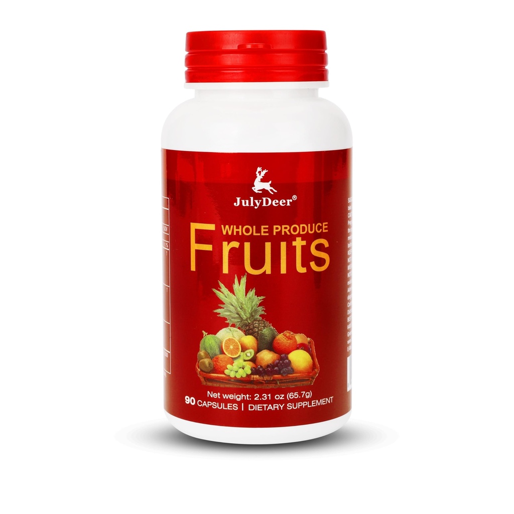 Frugttillæg - 90 Total Vegetarisk Kapsler; Balance of Natural 16 Hele frugter Blinde • 124; Frisk superfood Formel med vitaminer og mineraler