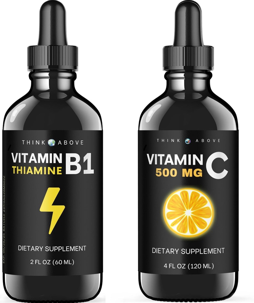 Vitamin B1 Thiamin Mononitrat - flydende dråber - 2 oz