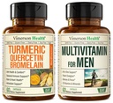 Quercetin med bromelain & gurkemeje & Komplet multivitamin til mænd