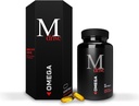 Mdrive Omega 3 Fiskeolie til mænd, Omega 3-6-9 1200mg fra fisk, Borage & Flaxseed Oil, Support Heart, Brain, Hud og fælles sundhed, 60 Greve
