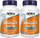 Now Foods Omega- 3- 100 Softgels (pakke med 2)