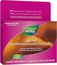 Nature 's Way AM / PM PeriMenopause Formel, Perimenopause og PMS Symptom Support *, Hormone-Free, Hot Flashs *, PMS Symptomer *, Rastful Sleep *, 30 AM & 30 PM tabletter (Packaging May Vary)