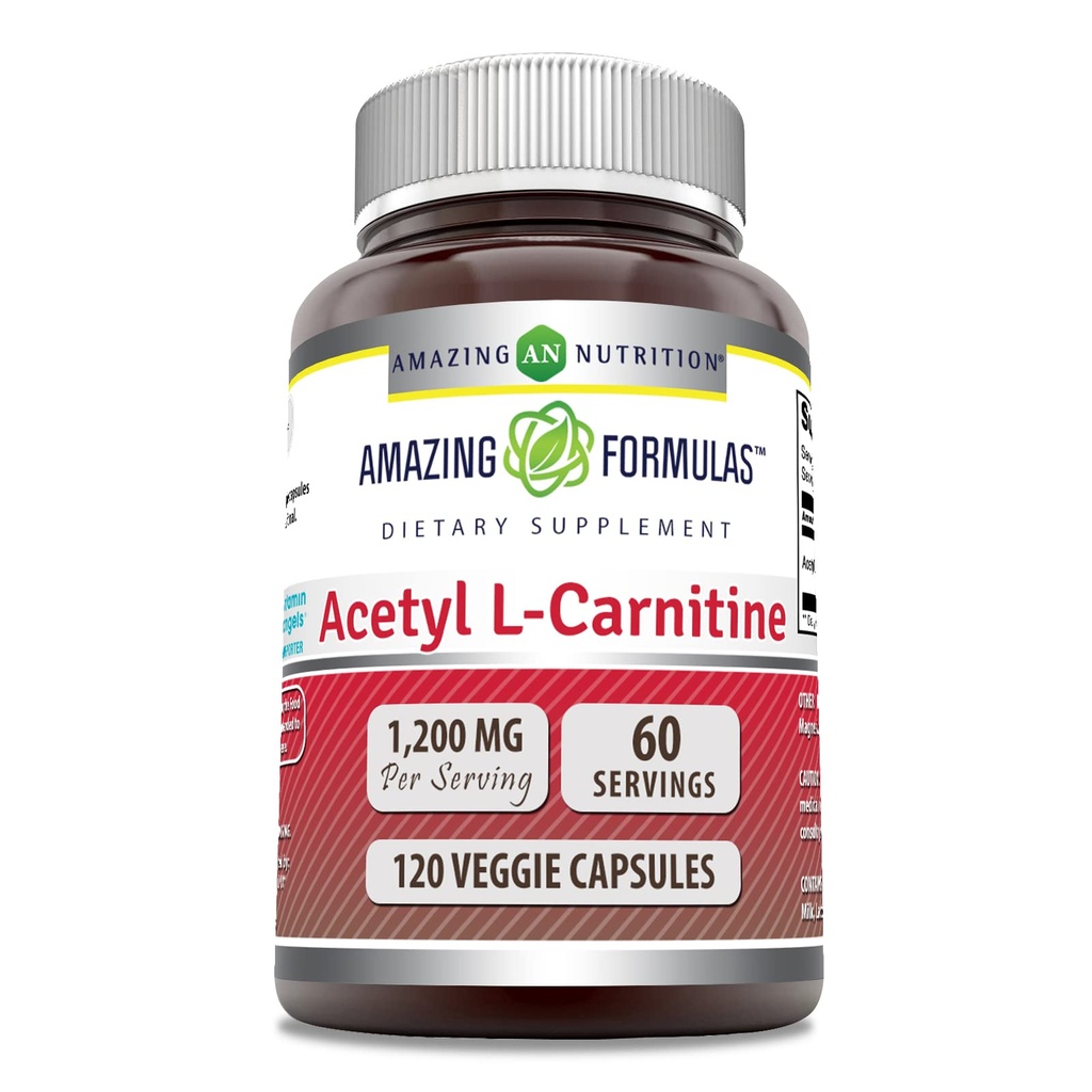 Amazing Formulas Acetyl L- Carnitin Supplement Note 124; 1200 Mg