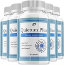 Quietum Plus Brain Supplement kapsler - All- Natural Maximum Strength Formel for Forbedret hukommelse og fokus piller, QuietumPlus Support og anmeldelser (5 Pack - 300 Kapsler)