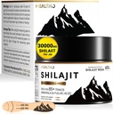 Shilajit Resin, Himalayan Shilajit Organic - 600mg Potency Gold Grade, Shilajit for mænd og kvinder med 85 + spor Minerals & Fulvic Acid, for Stamina, Immunitet & Styrke, 50 Servering (30g)