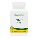 NaturesPlus Zinktabletter - 10 mg, 90 Vegetariske Kosttilskud - Immunsystemet supplement til cellulær vækst og reparation - fremmer sund fordøjelse, Metabolisme & Vision - Gluten- Free - 90 Servering