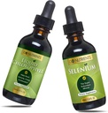 Go Nutrients Liquid Chlorophyll & Selenium 200 mcg Supplement- 124; Yeast- Free Liquid Drops, Selenium Drops, Herbal Supplement- 124; Natriumkobber Chlorophyllin Supplement, Chlorophyll Liquid Drops