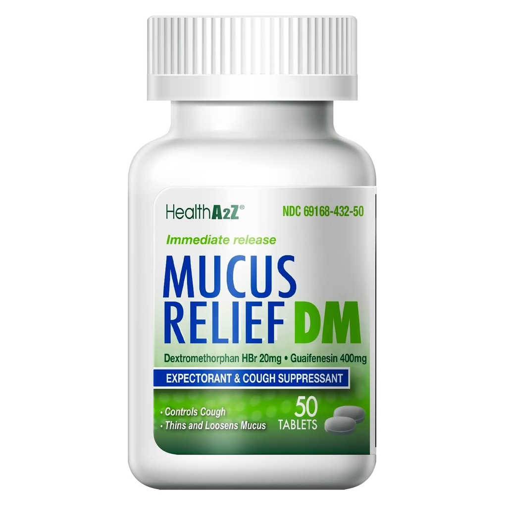 HealthA2Z ® Mucus Relief DM Note 124; Dextromethorphan HBr 20mg