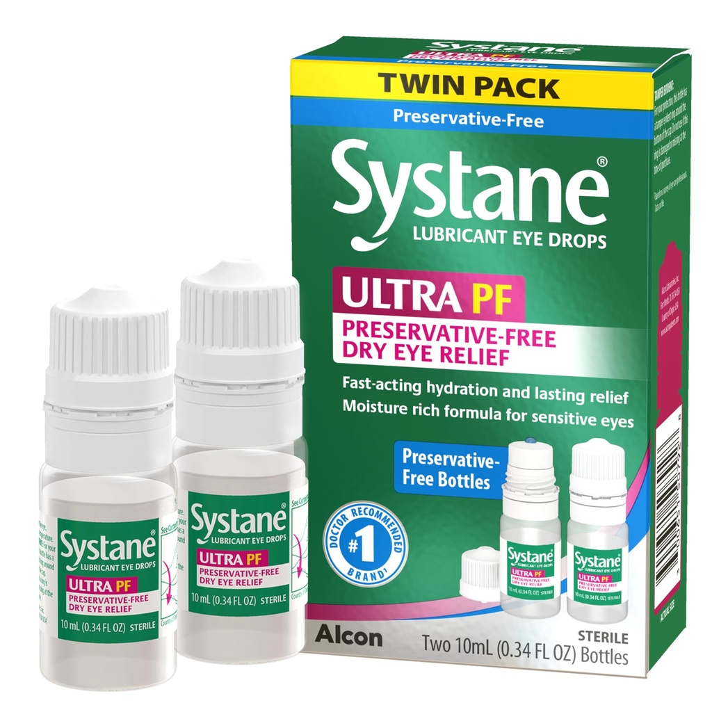 Systane Ultra Multi- dosis Preservative- Free Eye Drops Twin Pack (2x10ml)