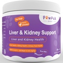 Lever & nyrevitaminer Kosttilskud til hunde, SAM- E & Silymarin - Leverfunktion, NMN & CoQ10 - Anti- Aging, Rehmannia & Rabarber - Natural Herbal Nyre Support, Tranebær - UT sundhed