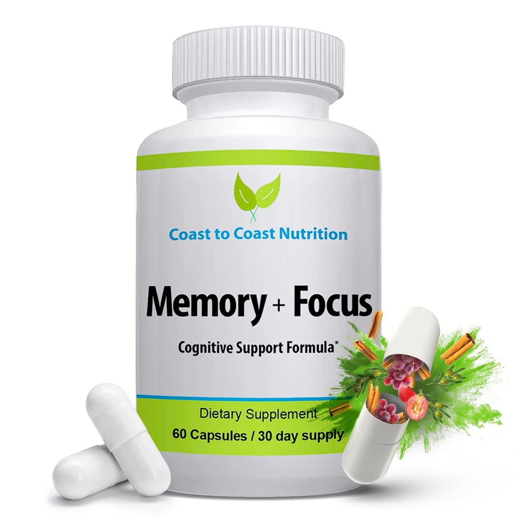 Brain Supplement - Hukommelse, Fokus & Klarhed - All- naturlige Brain Boosting supplement - Formuleret med en kæmpestor 41 Nootrope Ingredienser: Cholin, Pho sphatidylserin, Bacopa Extract, Huperzine A