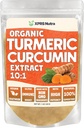 XPRS Nutra Organic Gurkemeje Curcumin Powder Extract 10: 1 - Premium USDA Organic Curcumin Powder for Immunity - Vegansk Friendly Pure Curcumin for Gut Health (1 Ounce)