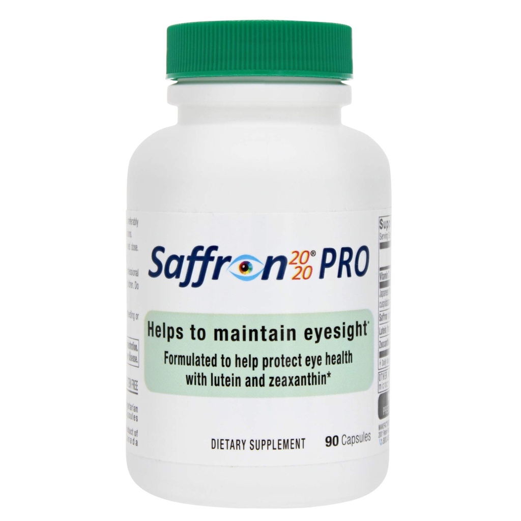 Saffron 2020- PRO tillæg med Saffron, Resveratrol, Zeaxanthin og Lutein- 90 Vegetariske kapsler