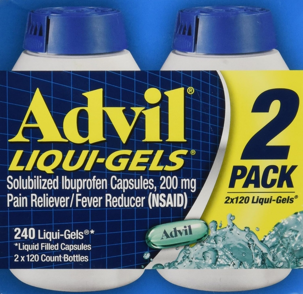 Advil Liquigels, 200 Miligram, 240 Count 200 mg