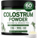 Colostrum Supplement Powder 90g (60 Serveringer på 1,5 g Pure Bovine Colostrum Std. at indeholde 20% IgG immunoglobuliner) Græs Fed pulver - Ingen Fillers, Tredjeparts testet, Unflavored & USA Made