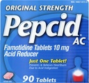 Pepcid AC Original Strength, 10 mg Famotidin for Heartburn Prevention & Relief, 90 ng
