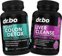 Colon & Lever Cleanse Detox Support Supplement - 15 dages Intestinal Cleanse Pills & Probiotic for Bloating & Daily Constipation Relief - Mælk Thistle Dandelion Caps & Aid Gallblære Kosttilskud