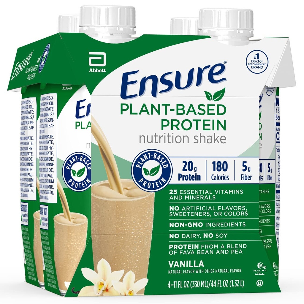 Sørg for Plant Protein Nutrition Shakes Vanilla 11 Fl Oz Hver (pakke med 4)