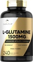 Carlyle L Glutamin Kapsler: 124; 1500mg; 124; 240 Greve: 124; Advanced Atlete Formel: 124; Pre and Post Workout: 124; Non- GMO, Gluten Free Supplement