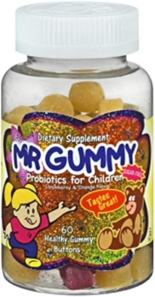 Gummy Probiotika til Børn, Jordbær & Orange, 60 Hver