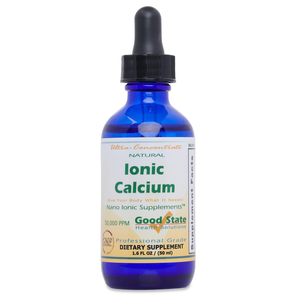 God tilstand; 124; Natural Ionic Calciumcarbonat 124; Flydende koncentrat • 124; Nano Sized Mineral Technology • 124; Professional Grade Kosttilskud • 124; Understøtter sunde knogler, mandoner og lightere • 124; 1.6 Fl oz Flaske (50 ml)