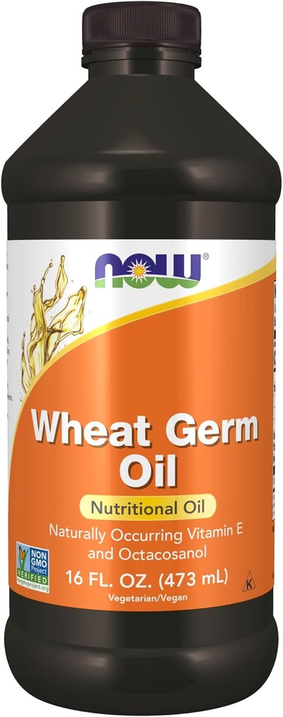Now Foods Supplements, Hvede Germ Oil med essentielle fedtsyrer (EFA), Nutritional Oil, 16 -Ounce