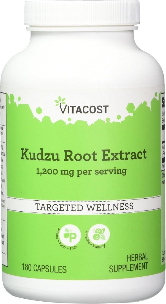 Vitacost Kudzu Root Extract -- 1200 mg per serving - 180 Capsules