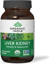 Økologisk Indien Lever og Nyre Rengøring Detox Reparation - Urte supplement - Afgift & forynge, Understøtter sund lever og Nyre funktion, Vegan, USDA Certificeret Organisk, Non- GMO - 90 Kapsler