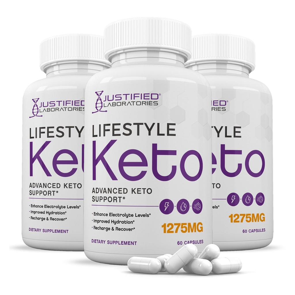 (3 Pack) Livsstilen Keto piller 1275MG Ny og forbedret formel Indeholder Apple Cider Vinciferate Ekstra Virgin Olivenolie Pulver Green Tea Leaf 180 kapsler