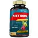 Beet Root Uddrag Kapsler, 4 Måneder Supply & Green Tea, Ginseng, Black Pepper Budd124; Øget energi, Atletisk Performance Support, Øger Stamina Budding124; Ernæringsmæssige træningstillæg