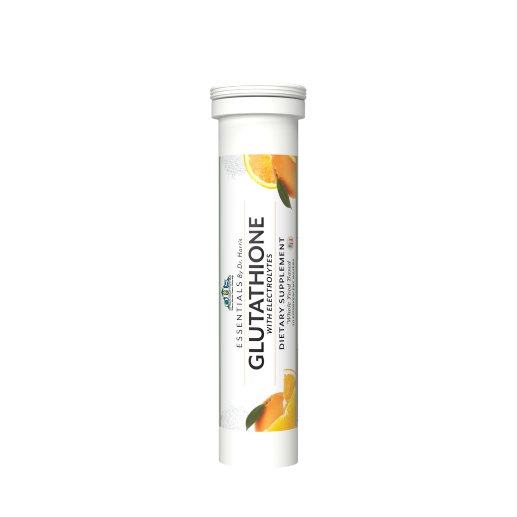 Optimale sundhedssystemer Essential Glutathion Mex124; Super Antioxidant + Potent Vitamin C + Elektrolyte Mex124; Tri- peptid Glutathion Anti- Aging Supplement Mex124; 20 Wafers