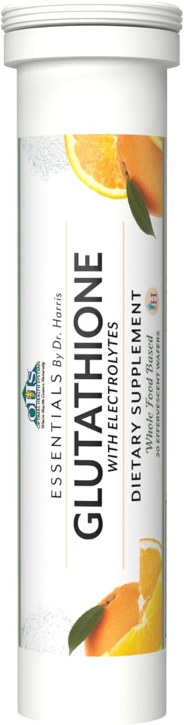 Optimale sundhedssystemer Essential Glutathion Mex124; Super Antioxidant + Potent Vitamin C + Elektrolyte Mex124; Tri- peptid Glutathion Anti- Aging Supplement Mex124; 20 Wafers