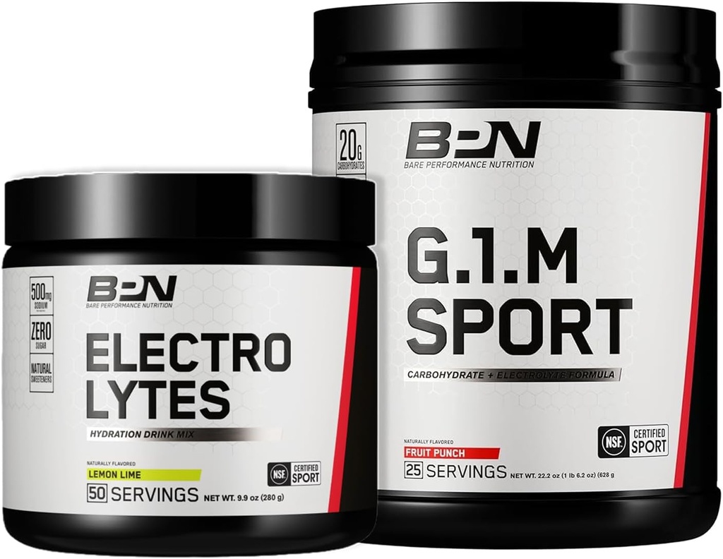 BARE YDEEVNE NETRITION BPN G.1.M. Go One more Endurance Training Fuel & Electrolytes Powder Bundle