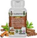 Ceylon kanel kapsler, energi, hjerte og stofskifte support, Certificeret Organisk Cylon kanel piller, non-GMO, Vegan, Gluten- fri - 120 kapsler