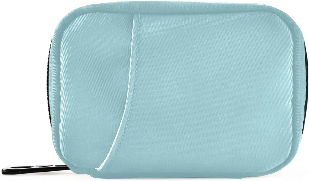 Naanle Pill Box 7 Dag Pill Case Rejser Pill Organizer Bag Zipper Portable ugentlige sag Kompakt størrelse Vitamin supplement Holder, Solid Color Sky Blue 4.6 x 3.14 x 1.88 Tommer 1.0 Tælling 0,12 kg