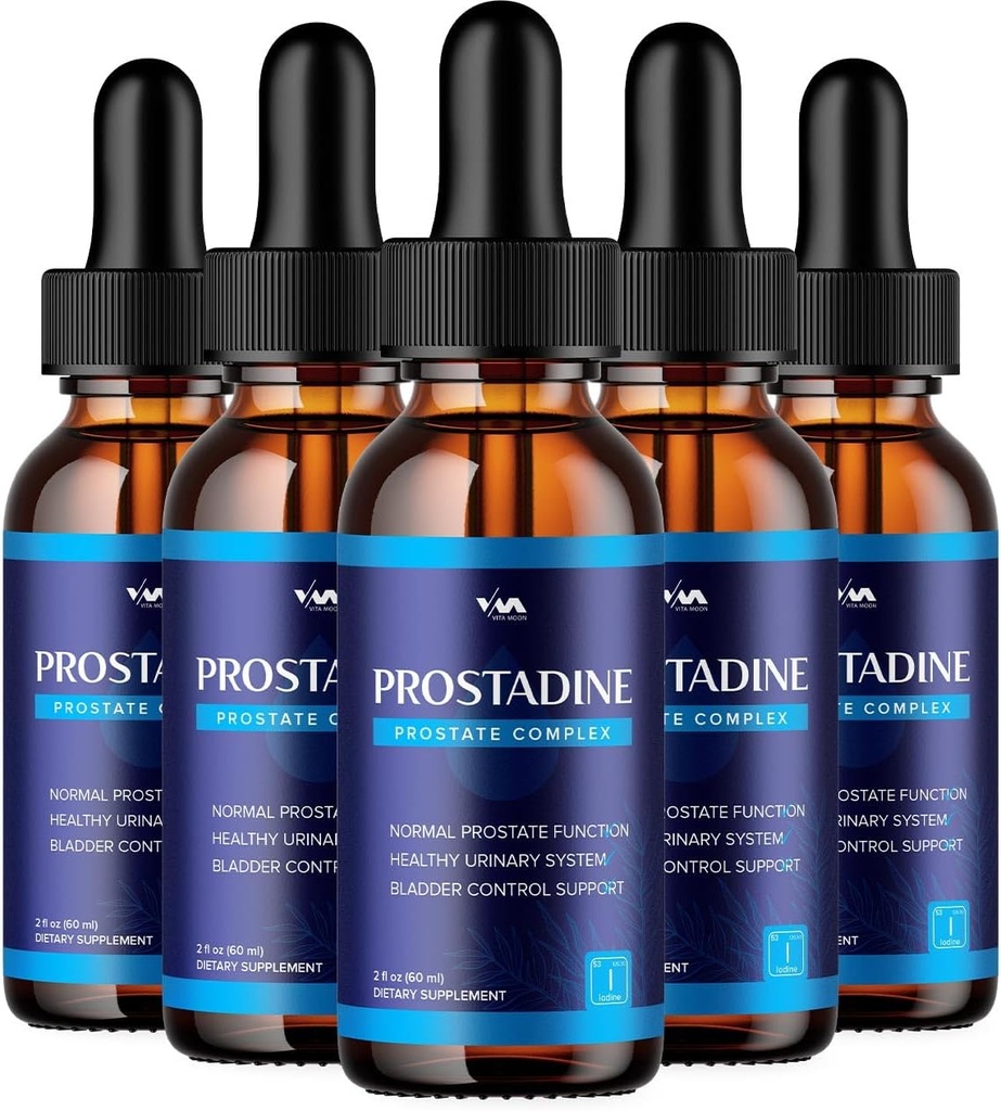 Prostadine Drops til Prostata Sundhed - Prostadine Bstige & Vandladning Support, Maksimal Styrke, 2024 Forbedret formel, 5 - Måned Supply