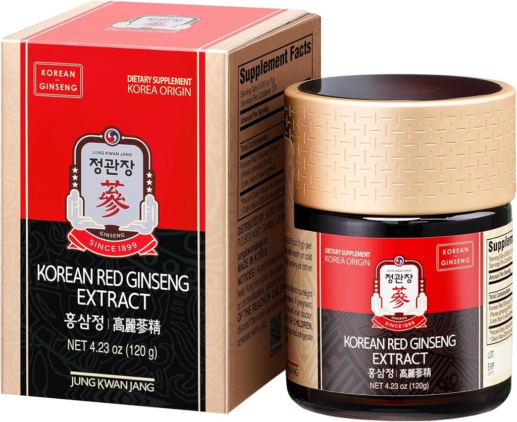 CheongKwanJang KGC [Koreansk rød Ginseng koncentreret ekstrakt 120g] 100% 6-Year-Gammel Premium Koreansk Ginseng Rødder, immunsystemet Booster, Energy Stamina, Antioxidanter sund hukommelse, blodcirkulation